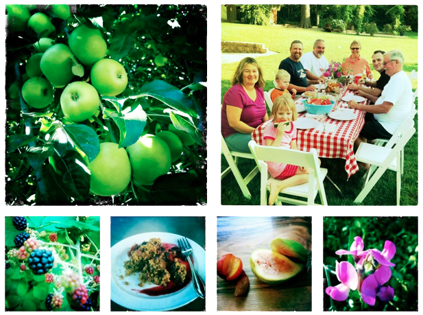 Summer Family Gathering with Blackberry Apple Crisp