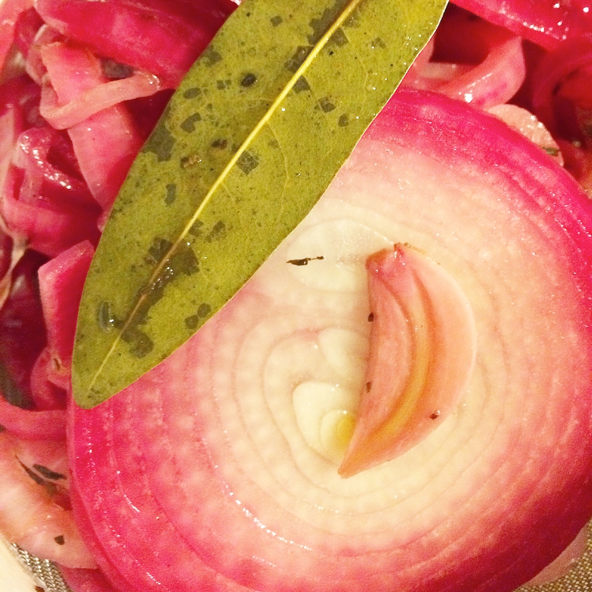 Mexican pickled red onions